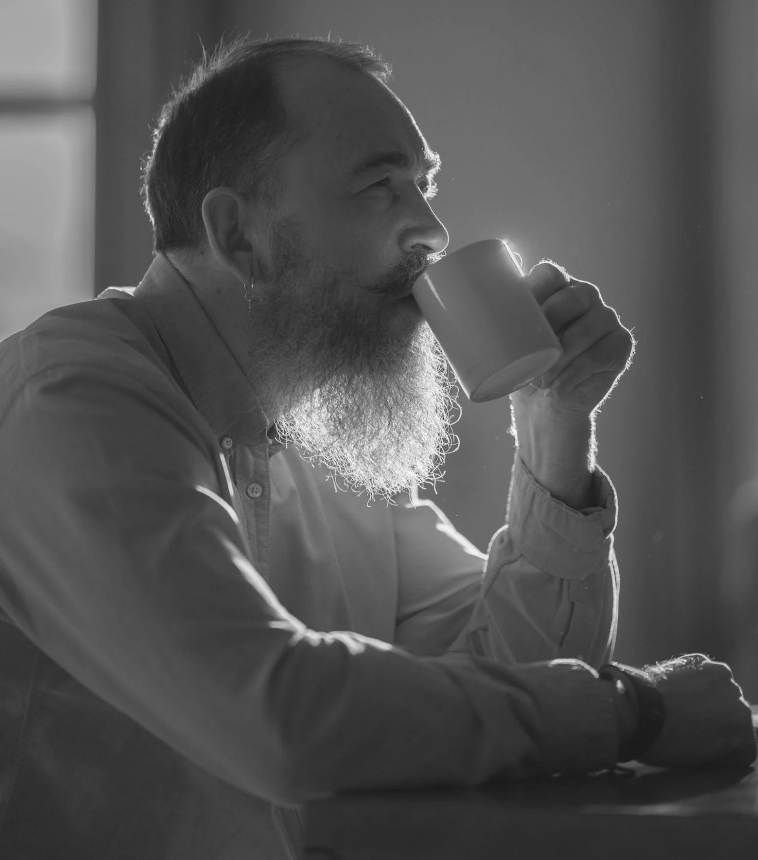 Tasting a fresh cup of Ceylon tea