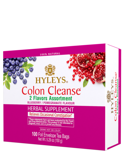 COLON CLEANSE 2 FLAVOR ASSORTMENT -100 FOIL ENVELOPE TEA BAGS
