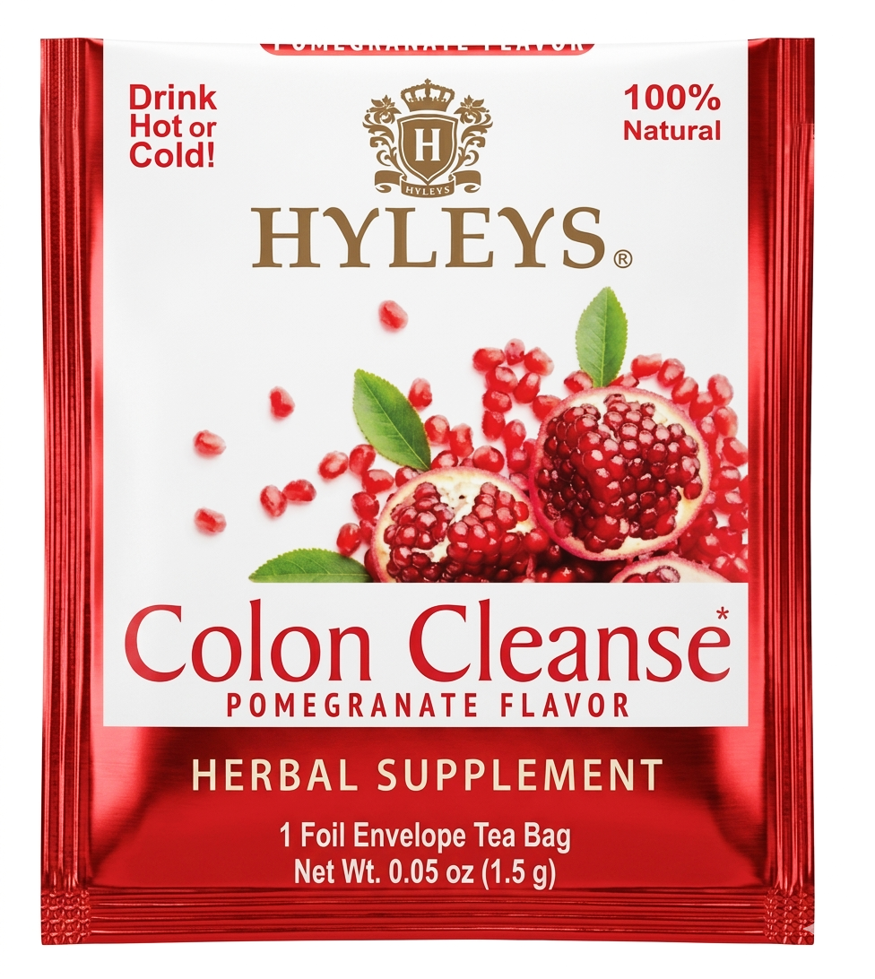 COLON CLEANSE POMEGRANATE FLAVOR- 25 FOIL ENVELOPE TEA BAGS - Image 3